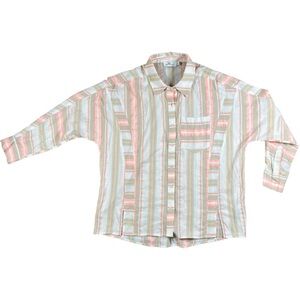 Vineyard Vines Striped Weekend Button Down Shirt Size 8 Long Sleeve